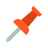 Drawing of a thumbtack